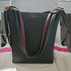 Tory Burch Perry Leather Bucket Bag